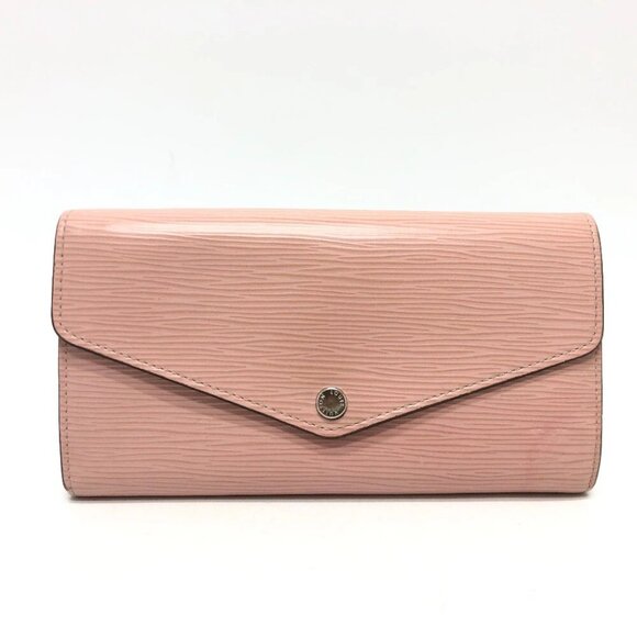 LOUIS VUITTON Epi Portefeuille Sarah Long Wallet Leather Rose valerine - Picture 1 of 14